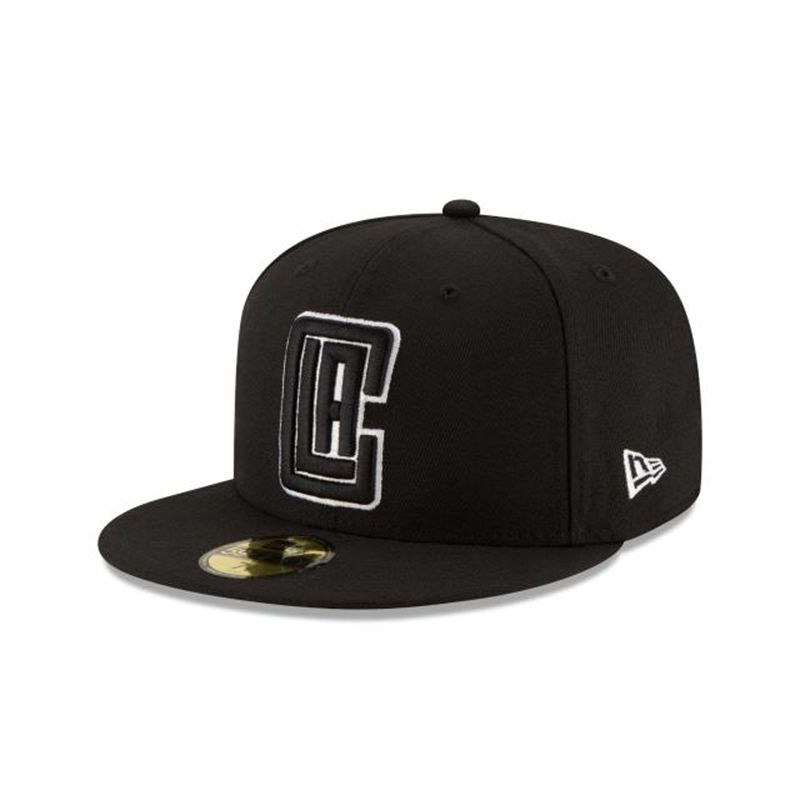 NBA Los Angeles Clippers 59Fifty Fitted (SJH9918) - Black New Era Caps